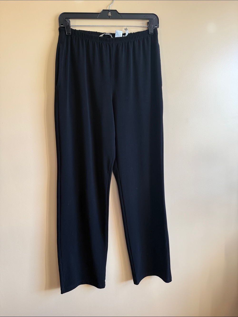 TravelSmith Black Wide-Leg Pull-On Pants